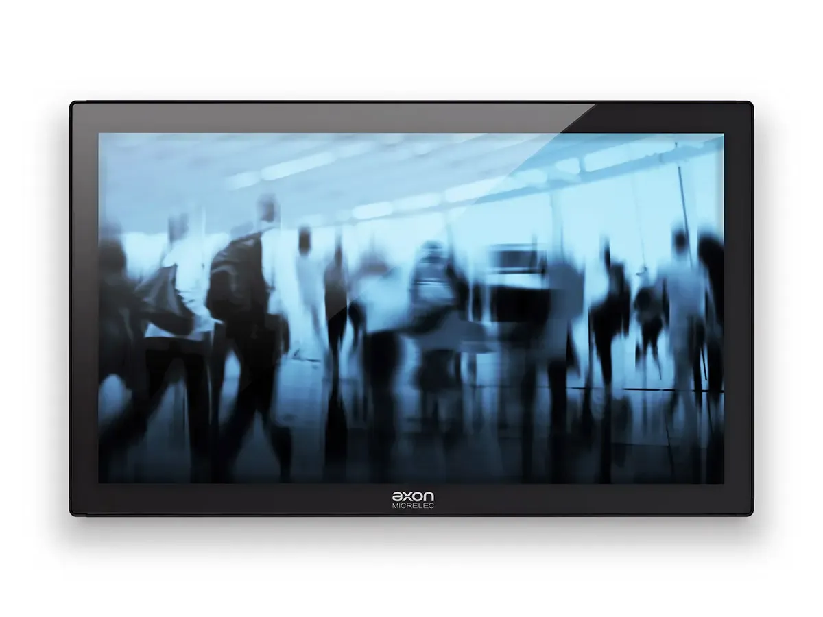 Display widescreen 16:9 Full HD della Serie PP7600 A per una visibilità ottimale nei punti vendita e nelle cucine