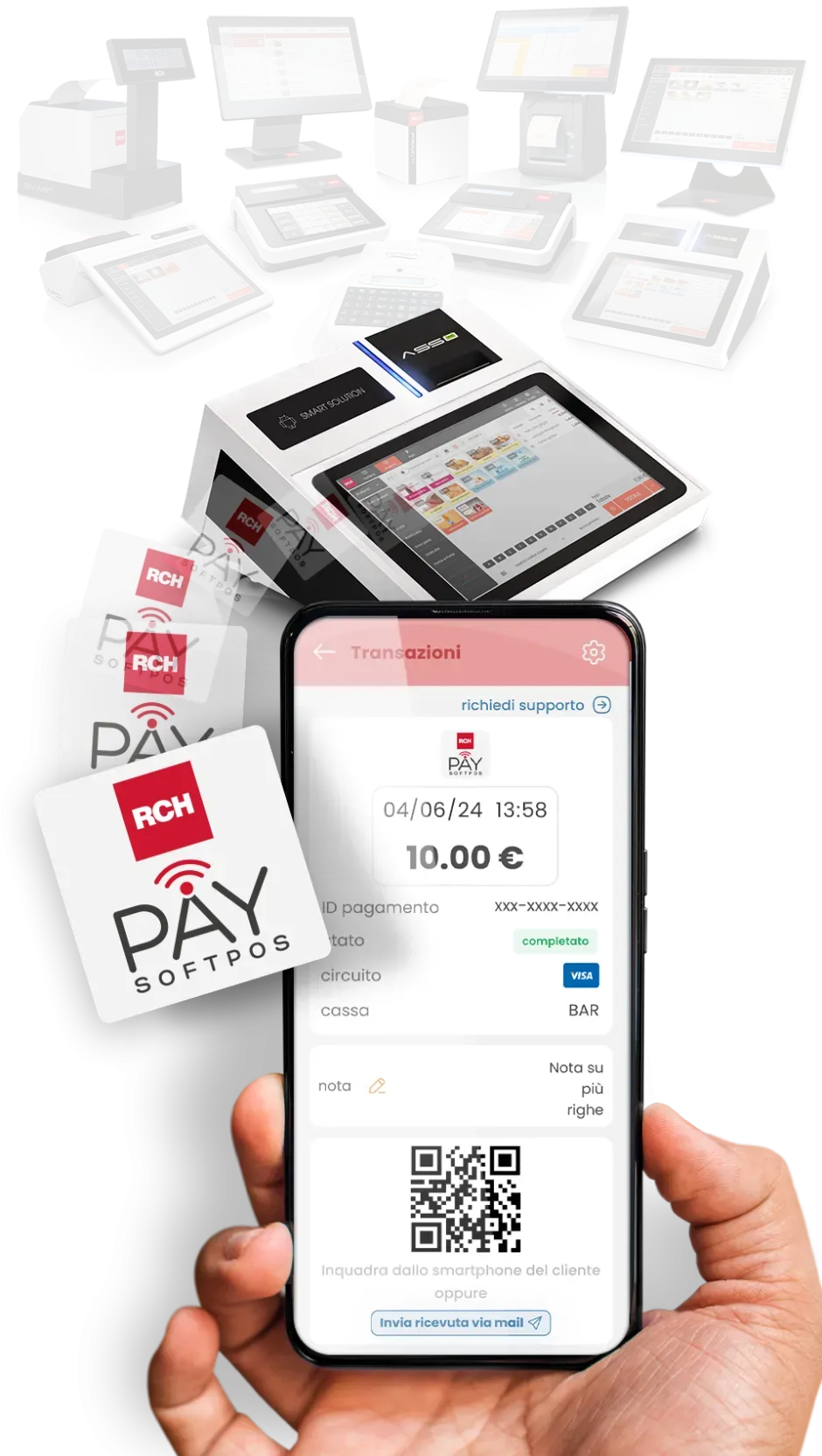 App RCH Payments su dispositivo Android