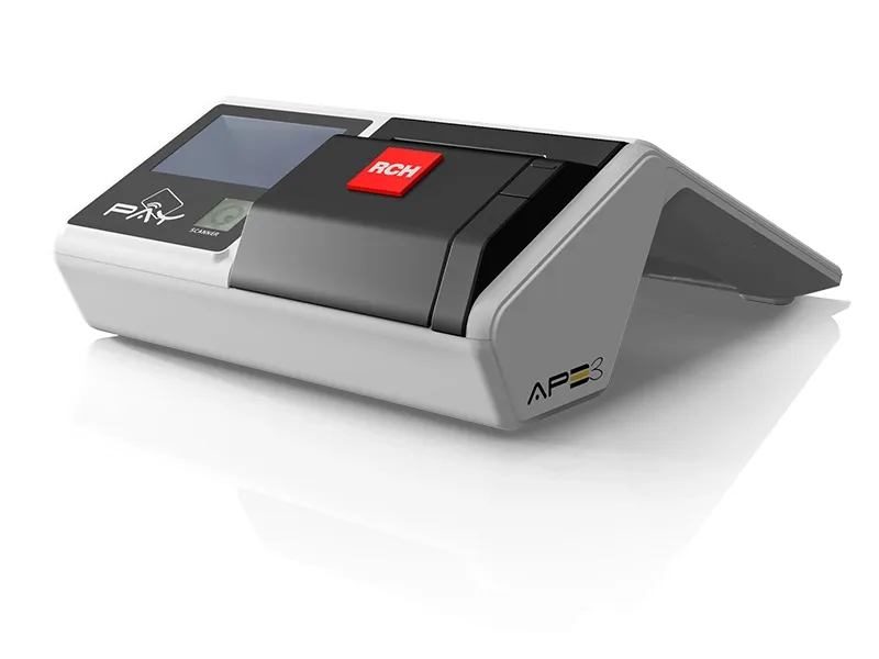 RCH Ape 3 — Vista laterale con stampante