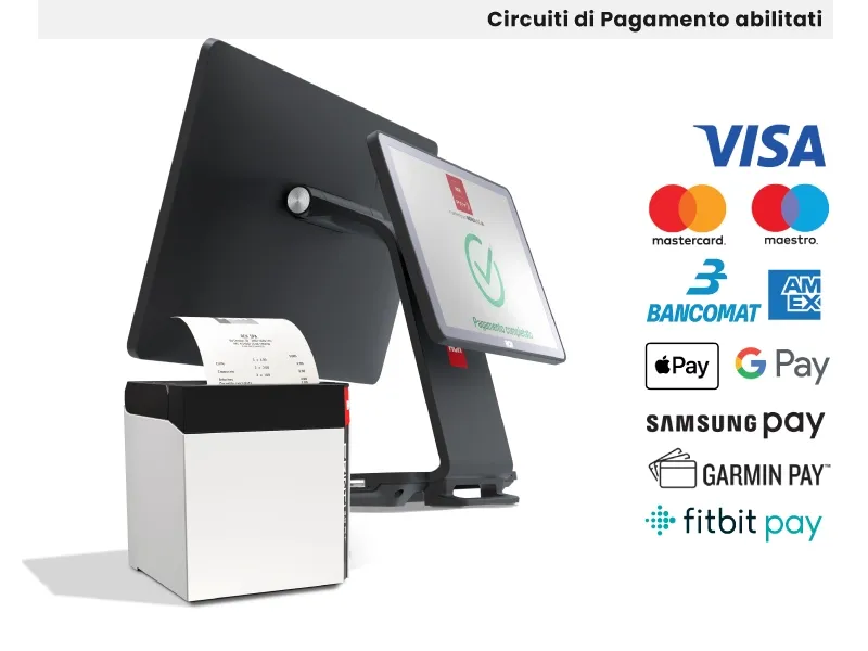 RCH AT15 Slim T310 — Vista frontale con stampante