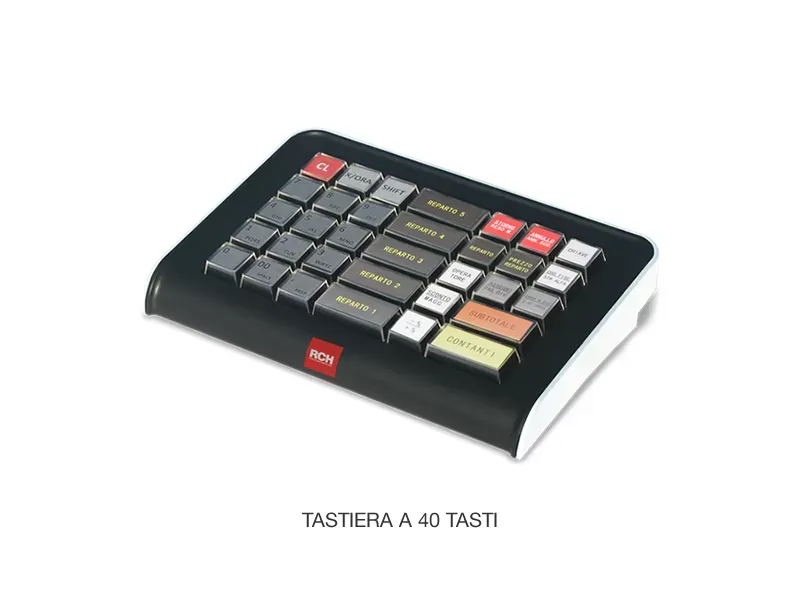 Tastiera RCH T40/P USB — Layout compatto a 40 tasti programmabili