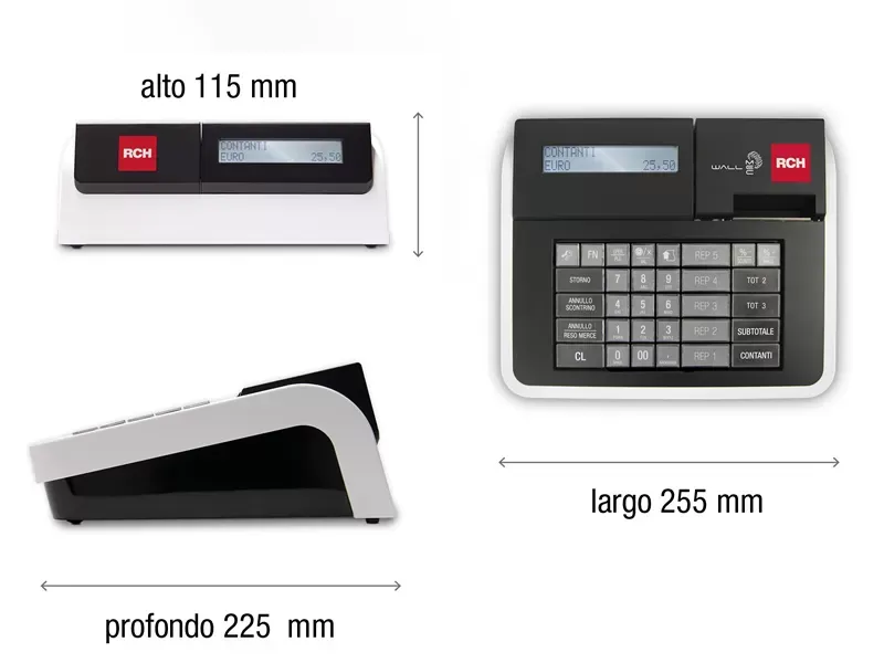RCH WallE Mec RT — Display retroilluminato operatore e cliente