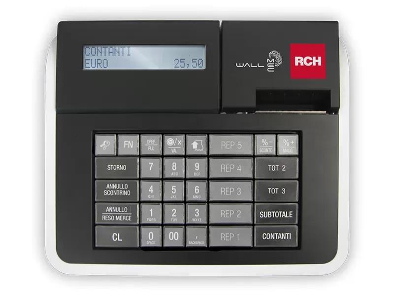 RCH WallE Mec RT — Vista frontale con tastiera